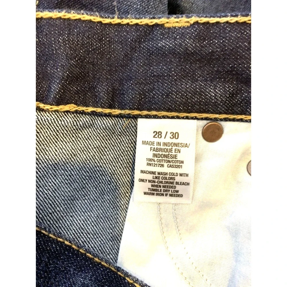 NEW Aeropostale Jeans Women 28X30 Blue Straight Dark Wash Denim 100% Cotton wTAG